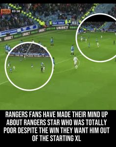 RANGERS FANS TURN ON ONE STAR DESPITE 4–2 WIN — “GET HIM OUT OF THE STARTING XI NOW!”